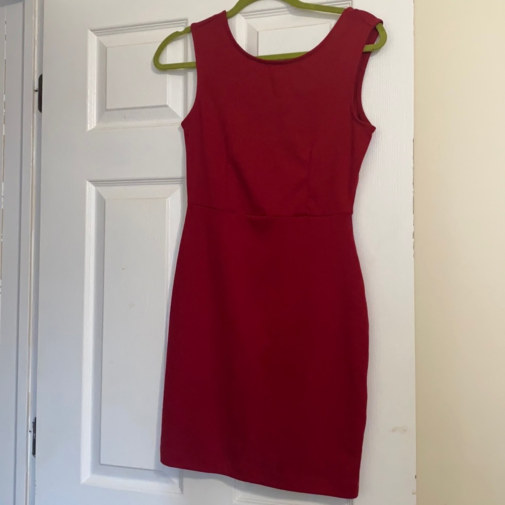 forever 21 red bodycon dress